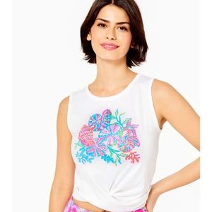 NWT- Lilly Pulitzer Greer Crop Top- Size XL